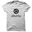Shirt Ubuntu Linux anti windows geek blanc pour homme et femme