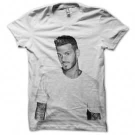 Shirt Matt Pokora dit M.Pokora le beau gosse en blanc pour homme et femme