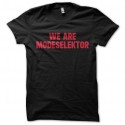Shirt We are Modeselektor techno minimale allemande noir pour homme et femme