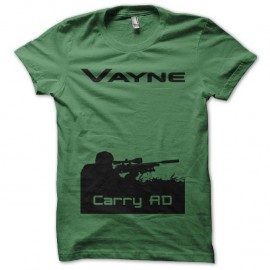Shirt Vayne Carry AD silhouette placement vert pour homme et femme