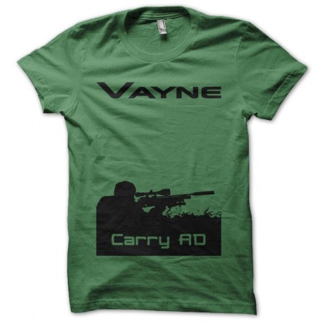 Shirt Vayne Carry AD silhouette placement vert pour homme et femme