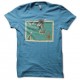 Shirt carte One Piece turquoise pour homme et femme