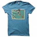 Shirt carte One Piece turquoise pour homme et femme