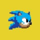 Shirt Sonic pixels 8 bits jaune pour homme et femme