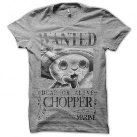 Shirt one piece avis de recherche chopper blanc / gris pour homme et femme