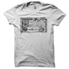 Shirt One Piece carte trame blanc pour homme et femme
