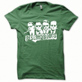 Shirt Reservoir Dogs blanc/vert bouteille pour homme et femme