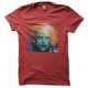 Shirt Dr Emmett Brown portrait psychédélique rouge pour homme et femme
