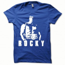 Shirt Rocky cultissime blanc/bleu royal pour homme et femme