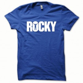 Shirt Rocky version oceanique blanc/bleu royal pour homme et femme