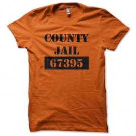 Shirt prison américaine orange pour homme et femme