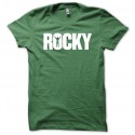 Shirt Rocky de base blanc/vert bouteille pour homme et femme