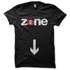 Shirt zone interdite flèche sexe noir pour homme et femme