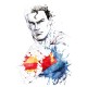 Shirt Superman aquarelle blanc pour homme et femme