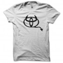 Shirt Toyota parodie diable blanc pour homme et femme