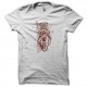 Shirt masque africain blanc pour homme et femme