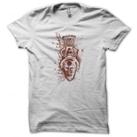 Shirt masque africain blanc pour homme et femme