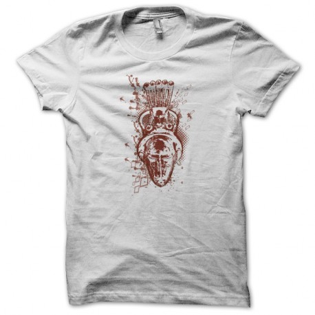 Shirt masque africain blanc pour homme et femme