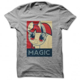 Shirt Mon petit poney version Hope Obama gris pour homme et femme