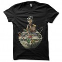 Shirt gorillaz sur la barque noir pour homme et femme
