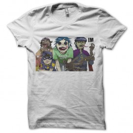 Shirt gorillaz équipe blanc pour homme et femme