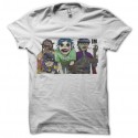 Shirt gorillaz équipe blanc pour homme et femme