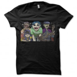 Shirt gorillaz team noir pour homme et femme