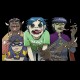 Shirt gorillaz team noir pour homme et femme