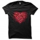 Shirt amour coeurs miltiples noir pour homme et femme
