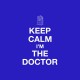Shirt Doctor Who détournement Restez calme bleu pour homme et femme