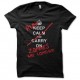 Shirt Keep Calm parodie zombies noir pour homme et femme