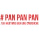 Shirt Sébastien Patrick La cartouche Pan pan pan texte en blanc pour homme et femme