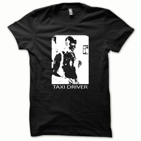 Shirt Taxi Driver blanc/noir pour homme et femme