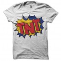 Shirt TNT explosion Comic blanc pour homme et femme