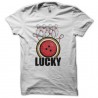Shirt Lucky Strike parodie bowling blanc pour homme et femme