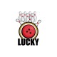 Shirt Lucky Strike parodie bowling blanc pour homme et femme