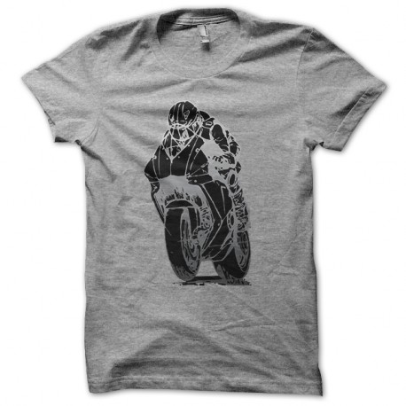Shirt moto de course gris pour homme et femme