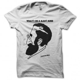 Shirt Sigmund Freud Man's Mind blanc pour homme et femme