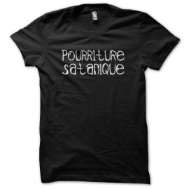 Shirt Pourriture satanique noir pour homme et femme