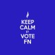 Shirt Keep Calm et vote FN bleu pour homme et femme