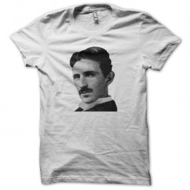 Shirt Nikola Tesla portrait blanc pour homme et femme