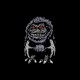 Shirt Critters affiche en dessin noir pour homme et femme
