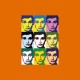 Shirt Audrey Hepburn pop art orange pour homme et femme