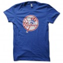 Shirt Baseball Yankees vieilli bleu pour homme et femme