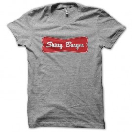 Shirt Shitty Burger parodie Tasty Burger gris pour homme et femme