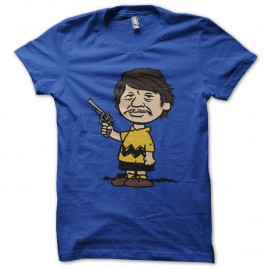 Shirt Charles Bronson parodie Charlie Brown bleu pour homme et femme