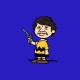 Shirt Charles Bronson parodie Charlie Brown bleu pour homme et femme