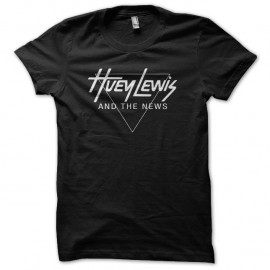 Shirt Huey Lewis and the News noir pour homme et femme