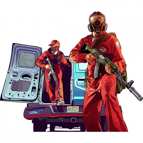 Shirt grand theft auto 5 blanc pour homme et femme