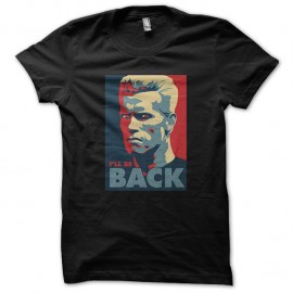 Shirt Terminator I will be back fanart noir pour homme et femme